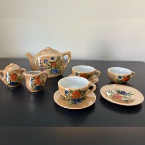 Vintage Toy China Tea Set ~ 11 pcs
